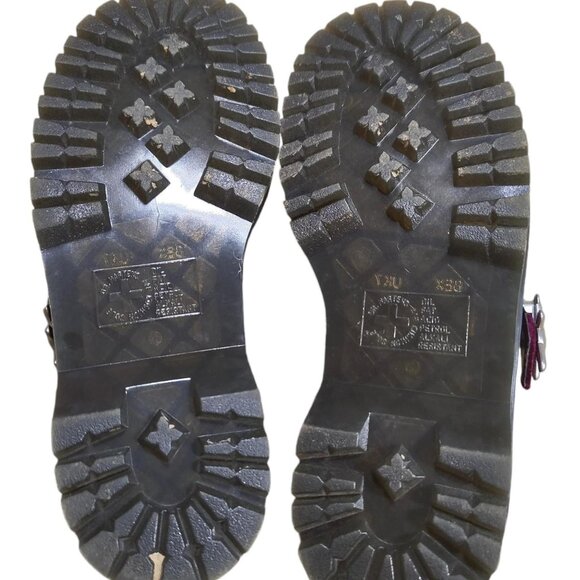 Heaven Marc Jacobs Cherry Red Maroon Velvet Platform Mary Janes Size US 9 - Picture 5 of 8